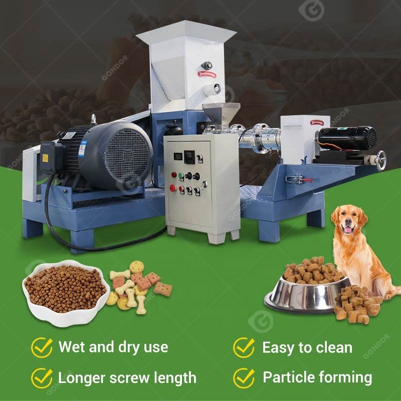 Cold Press Pellet Kibble Chana Price Catfish Fish Feed Pallet Float Dry Dog Food Machine in Bangladesh