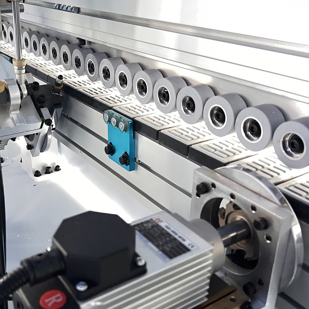 MINGD MD-808SKL Tape Edge Banding Machine Button Making Machines for Msg Pre-milling Automatic Kdt Edge Bander Trimming Wooden