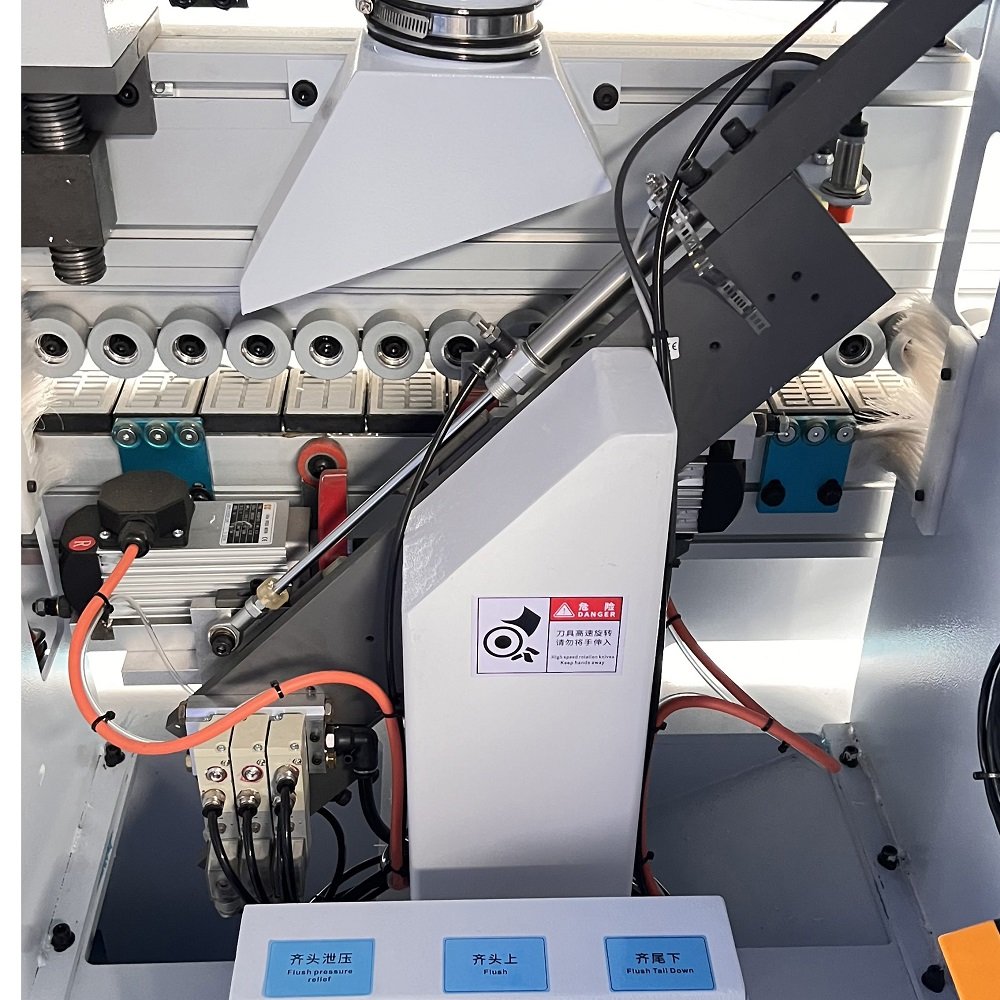 MINGD MD-808SKL Tape Edge Banding Machine Button Making Machines for Msg Pre-milling Automatic Kdt Edge Bander Trimming Wooden