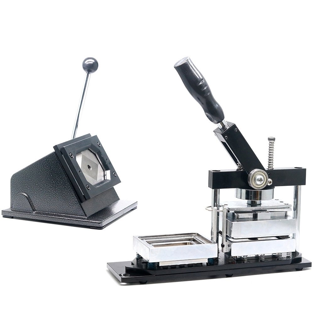 Rectangle 80*53mm size Fridge Magnet Button maker with 80*53mm Paper Cutter and 200pcs Fridge Magnet Component