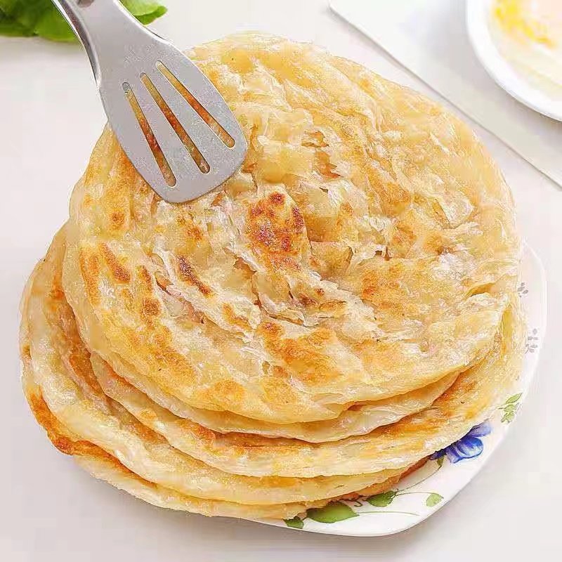 The thickness is adjustable, just turn on the pneumatic cylinder button to make the desired thickness of the pancake