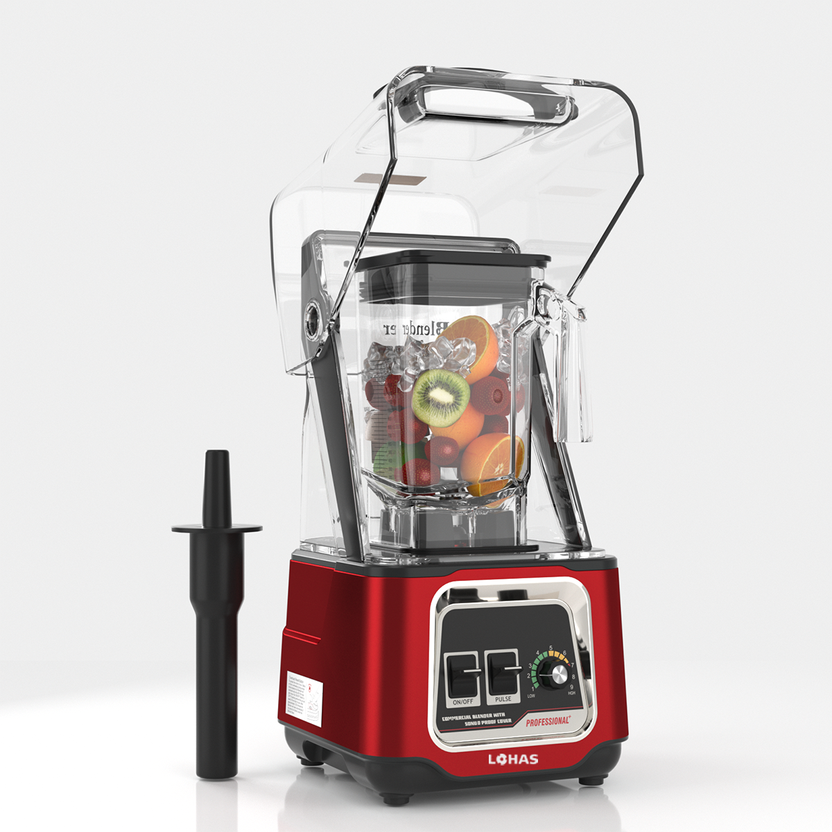High Speed Multifunctional Heavy Duty Juicer Blender Commercial Mixer Smoothies Electric German Language Plastic Household Use