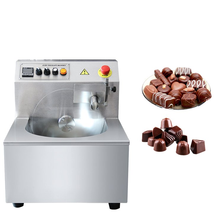Chocolate tempering machine large 15 30 40 50 70 80 100 24 kg chocolate enrober batch temper melting enrobing coating machinery