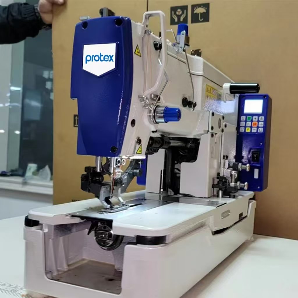 TY-781F Hot Sale Straight Button Hole Sewing Machine Direct Device With Auto Presser Foot And Touch Screen Protex