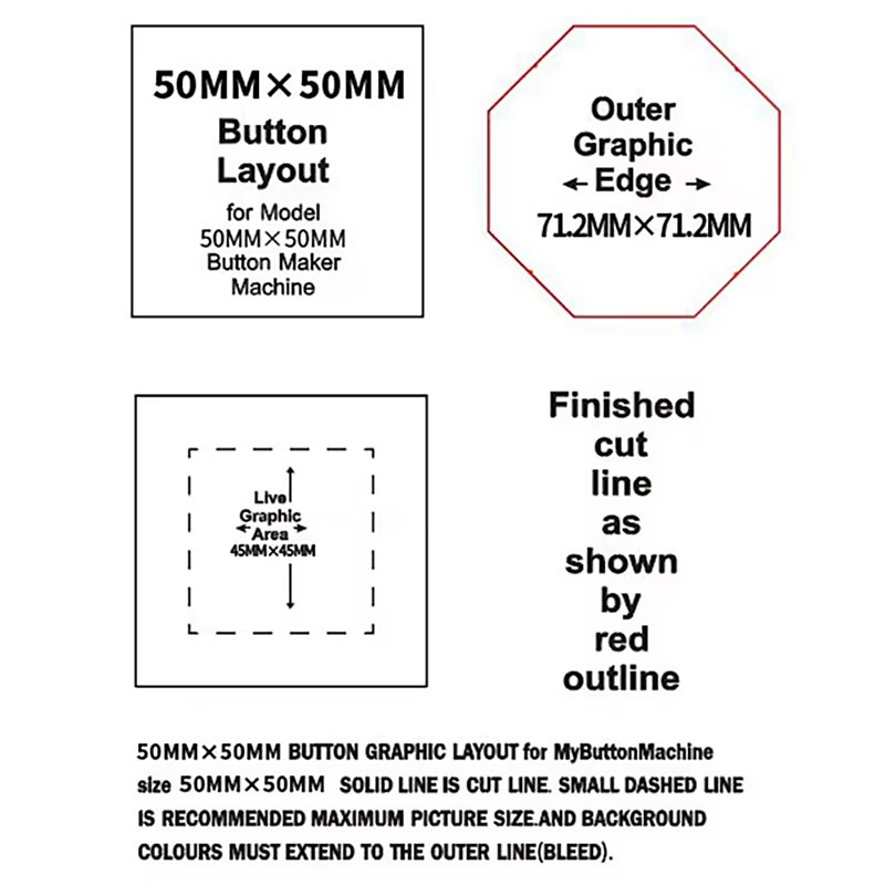 50X50mm square magnet button badge machine semi-automatic photo fridge magnet machine pneumatic