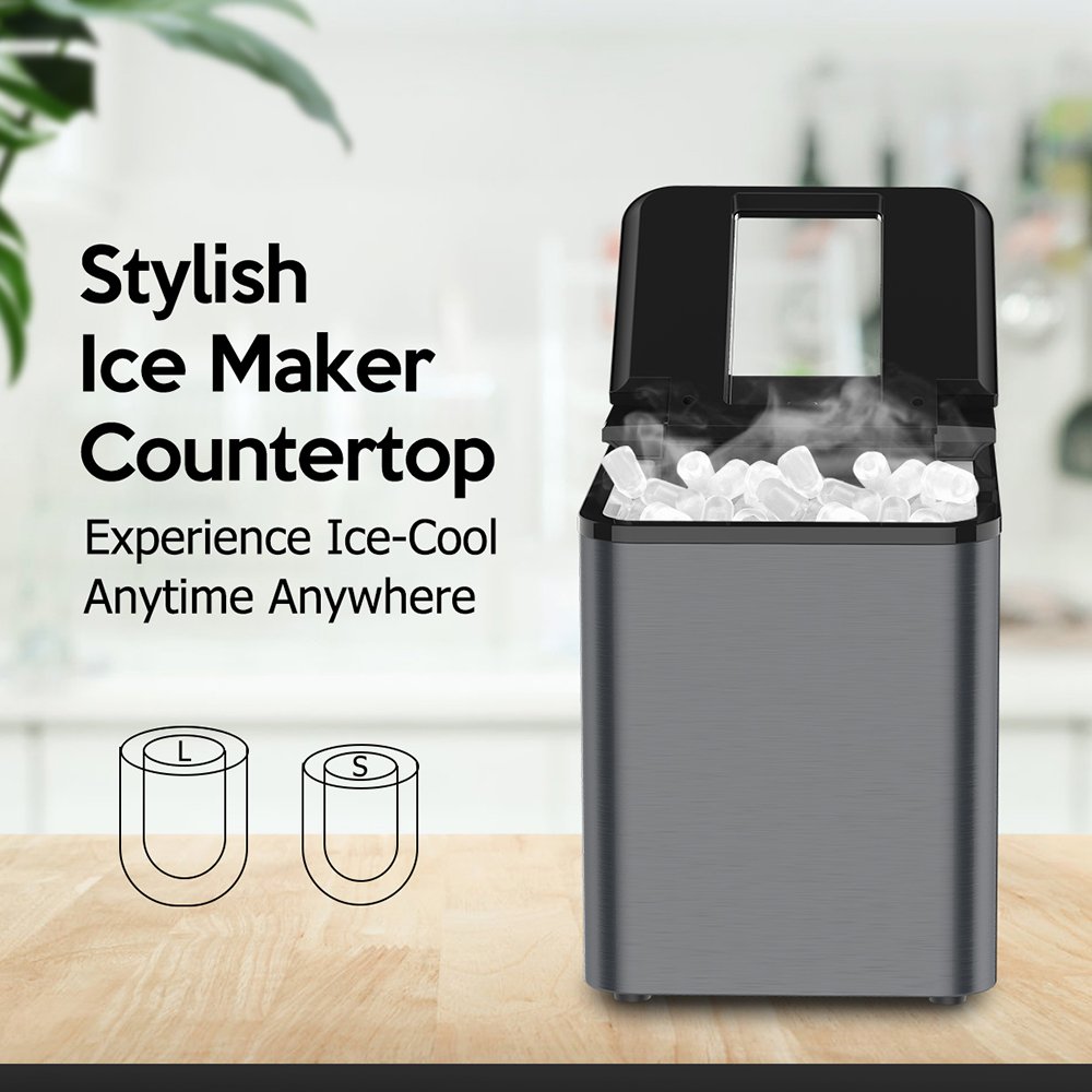 Customized Household Portable Ice Maker Countertop Size Home Use Ice Cube Machine Pellet Ice Making Machine Kitchen Bar