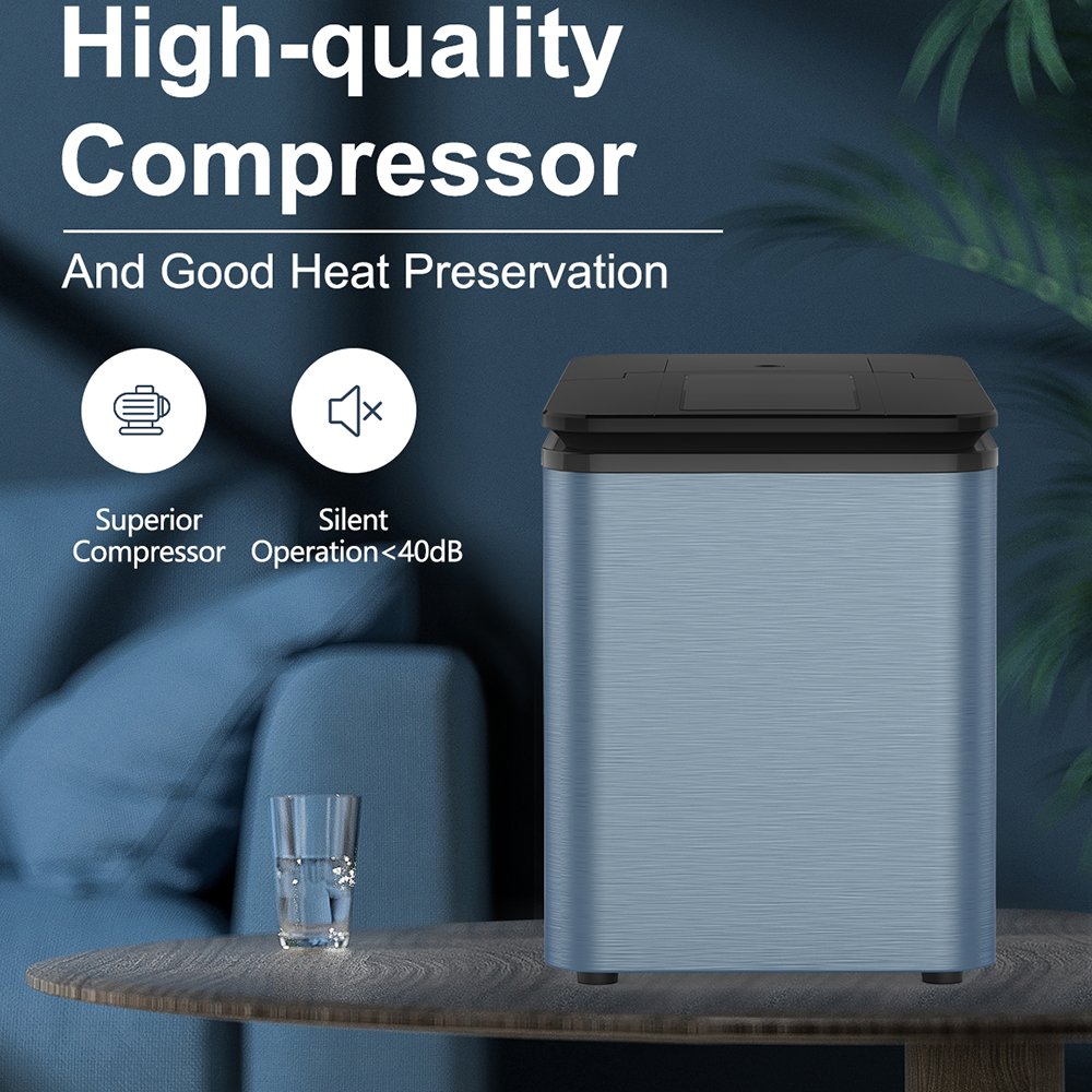 Customized Household Portable Ice Maker Countertop Size Home Use Ice Cube Machine Pellet Ice Making Machine Kitchen Bar