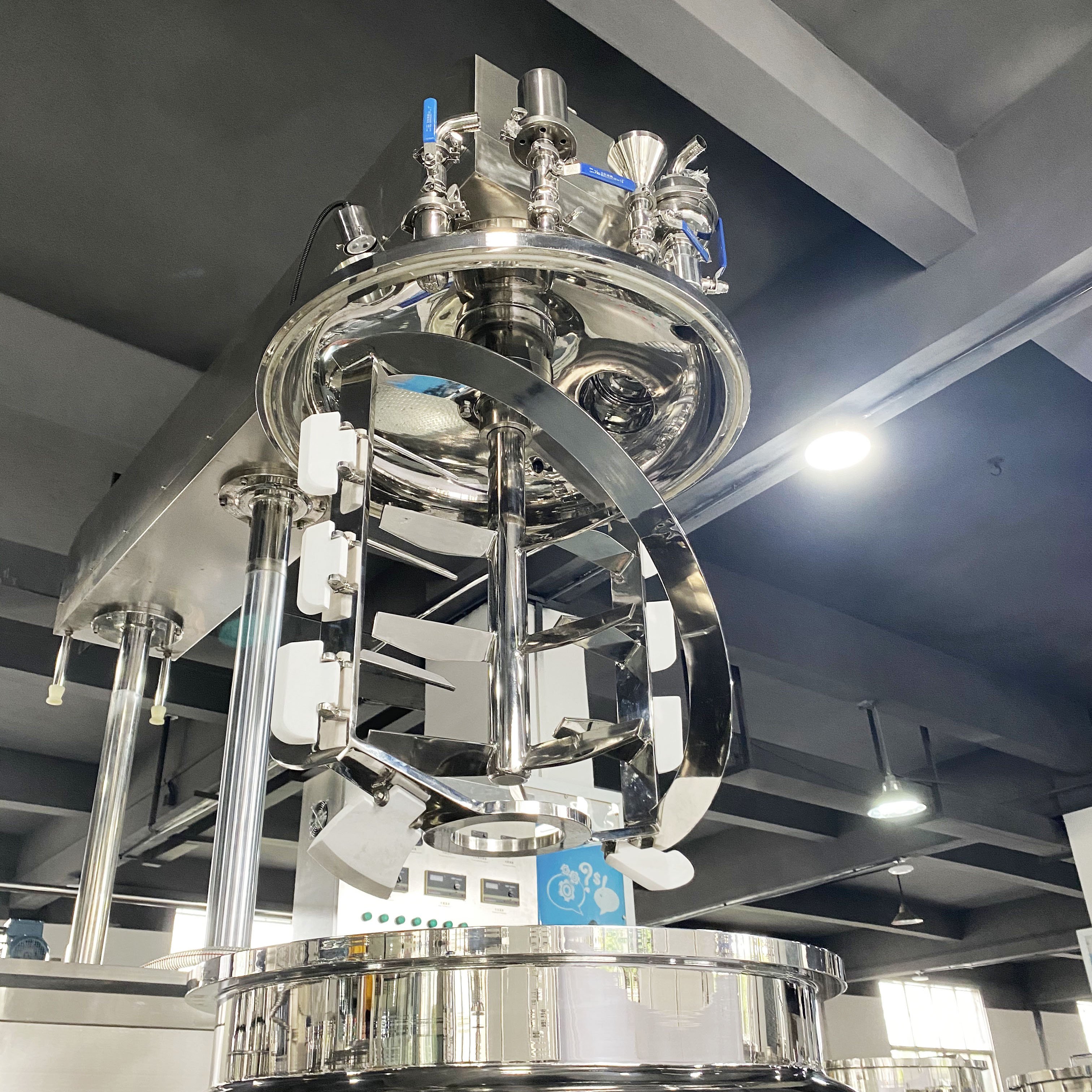 Beauty Cream Vacuum Emulsifying Making Machine Hair Conditioner Mayonnaise Vacuum Homogenizer Emulsifying Mixer