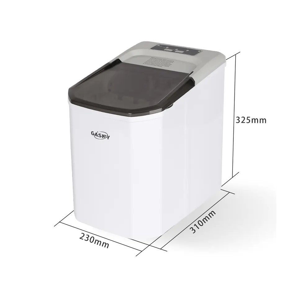 Bar Ice Maker Home Appliance Kitchen Self-Cleaning Ice Machine In Cubes with Spoon and Basket Ice Making Machine