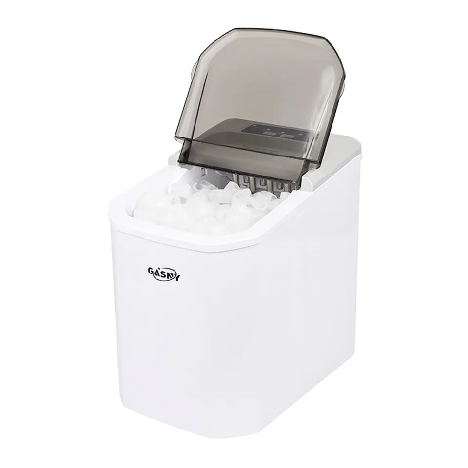 Bar Ice Maker Home Appliance Kitchen Self-Cleaning Ice Machine In Cubes with Spoon and Basket Ice Making Machine