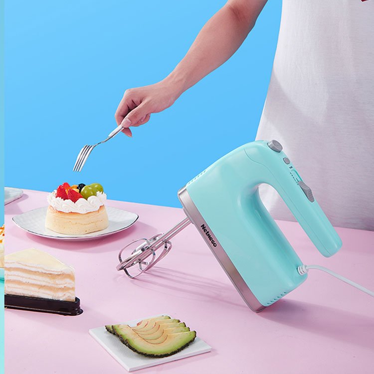 5-Speed Electric Hand Mixer 350 Watt Portable Mixer with Storage Stand Electric Cake Mixer Copper Motor ABS Plastic Housing