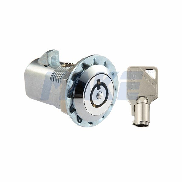 MK203-7 Secure Zinc Alloy Chrome tubular push button lock Cylinder Plug Lock water snack drink soda Vending Machine lock