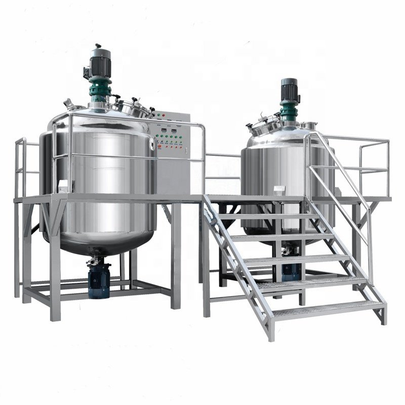 Hair Dye Color Mixer Conditioner Oil Processing Machine Vacuum Emulsifying Machine Serums Making Machine