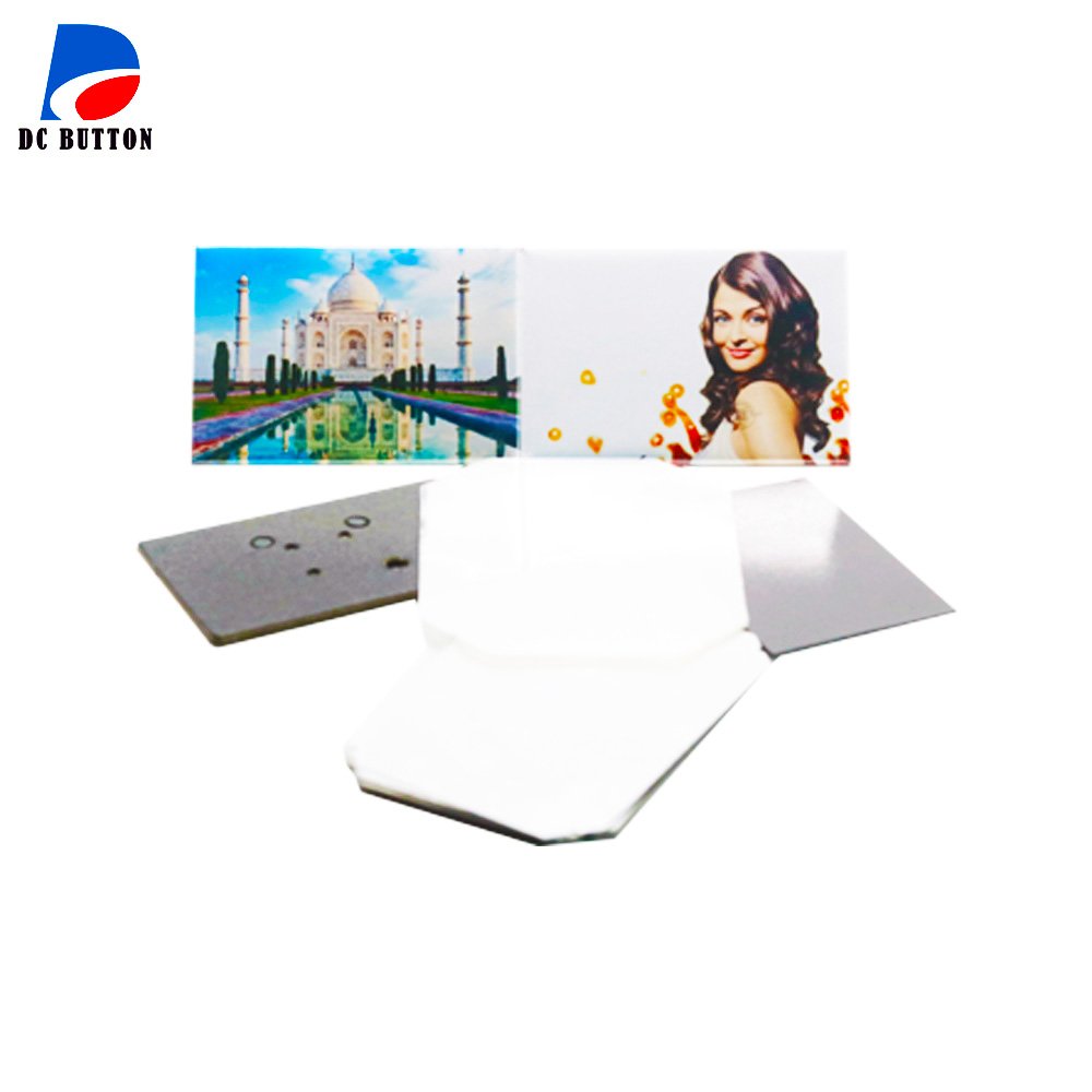 80*53MM Angular Corner Machine Rectangle Shape Fridge Magnet Button Maker+ Paper Cutter+1000pcs Fridge Magnet Materials