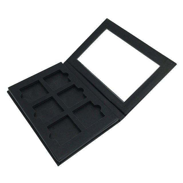 Square Sunroof Cover with Printed Magnetic Button 12-Color Embossed Eye Shadow Box Square Shadow Tray