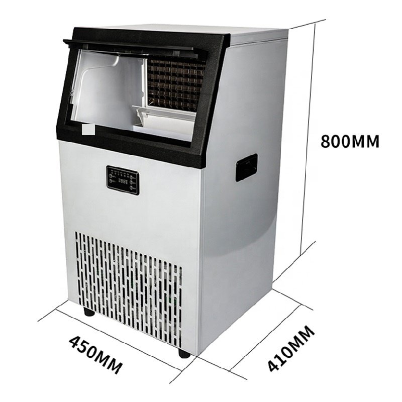Ice Capacity 50kg/24h High Quality Fast Making Ice Stainless Steel Commercial Ice Cube Maker Machine