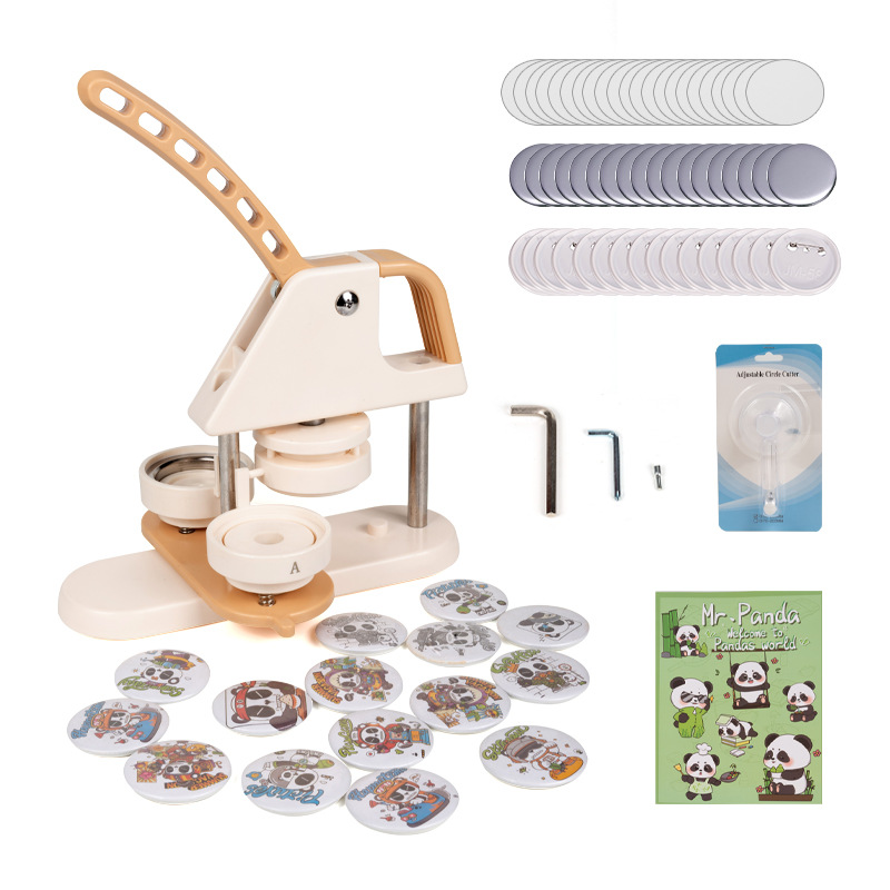 Home school DIY Button Badge Making Machine Kit New Condition Manual pvc Manual badge machine