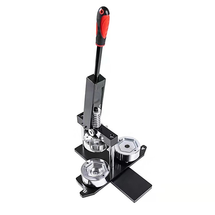 66*58MM Hexagon Shape Button Maker Kit Badge Making Machine+Paper Cutter+100pcs Badge Buttons