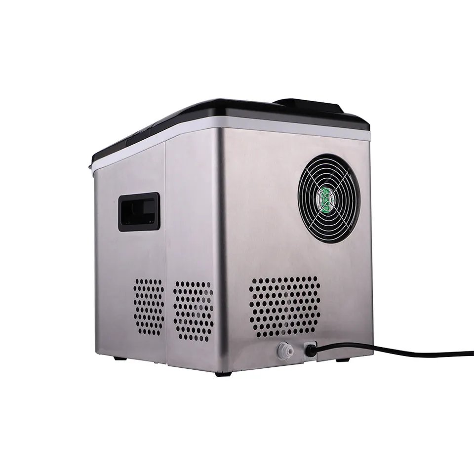 20KG/24H Household Small Ice Maker Square Ice Cube Making Machine Portable Electric Ice Machine