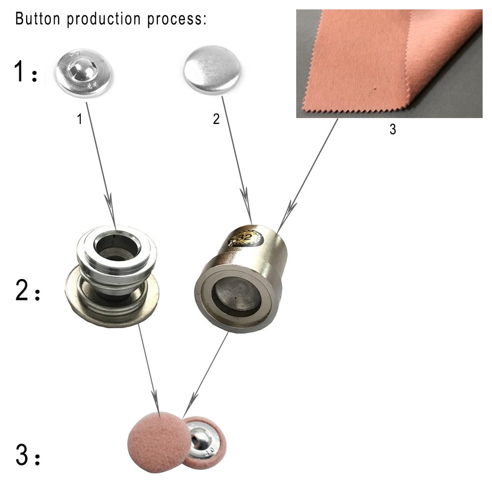 (16L)10mmFabric Cover ButtonMold durable quality fabric cover buttons moulds for making buttons Machine DIY Tool button moulds