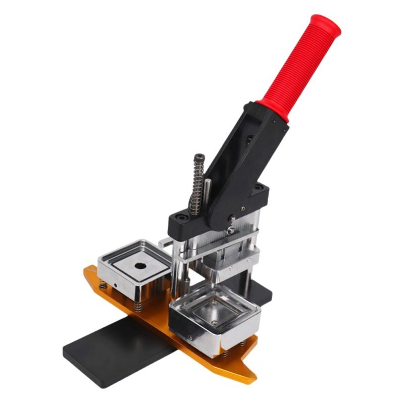 Automatic Metal Button Square Refrigerator Magnet Magnetic Photo Button Fridge Magnet Making Machine