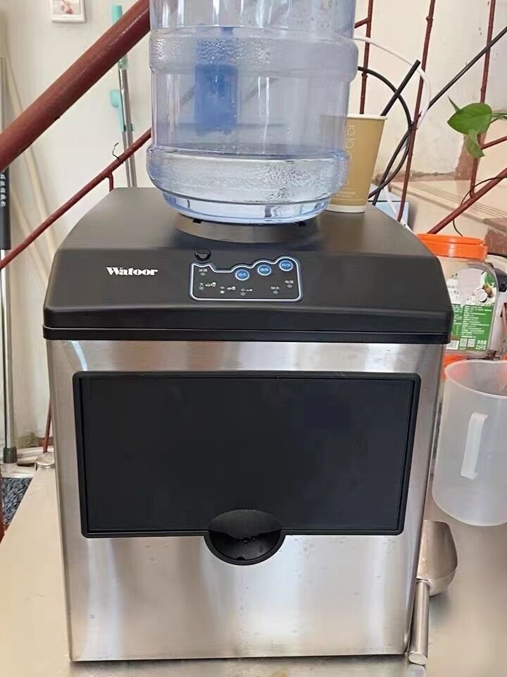 Shineho Stainless Steel Portable Nugget Ice Maker Snow Ice Maker Ice Cube Production Line for sale