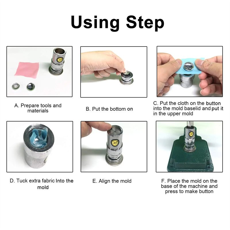 Durable Easy Operating High Quality Materials Circle Manufacture DIY High Efficiency Manual Button Making Machine