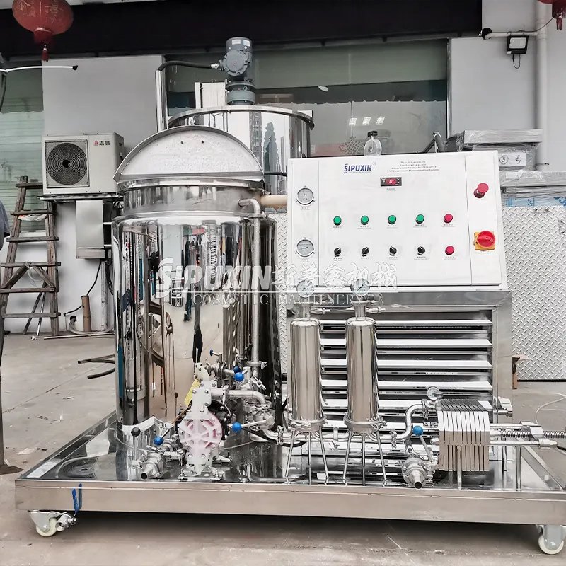 300L 316 Stainless steel perfume cooling freezing mixer machine perfume filter equipment