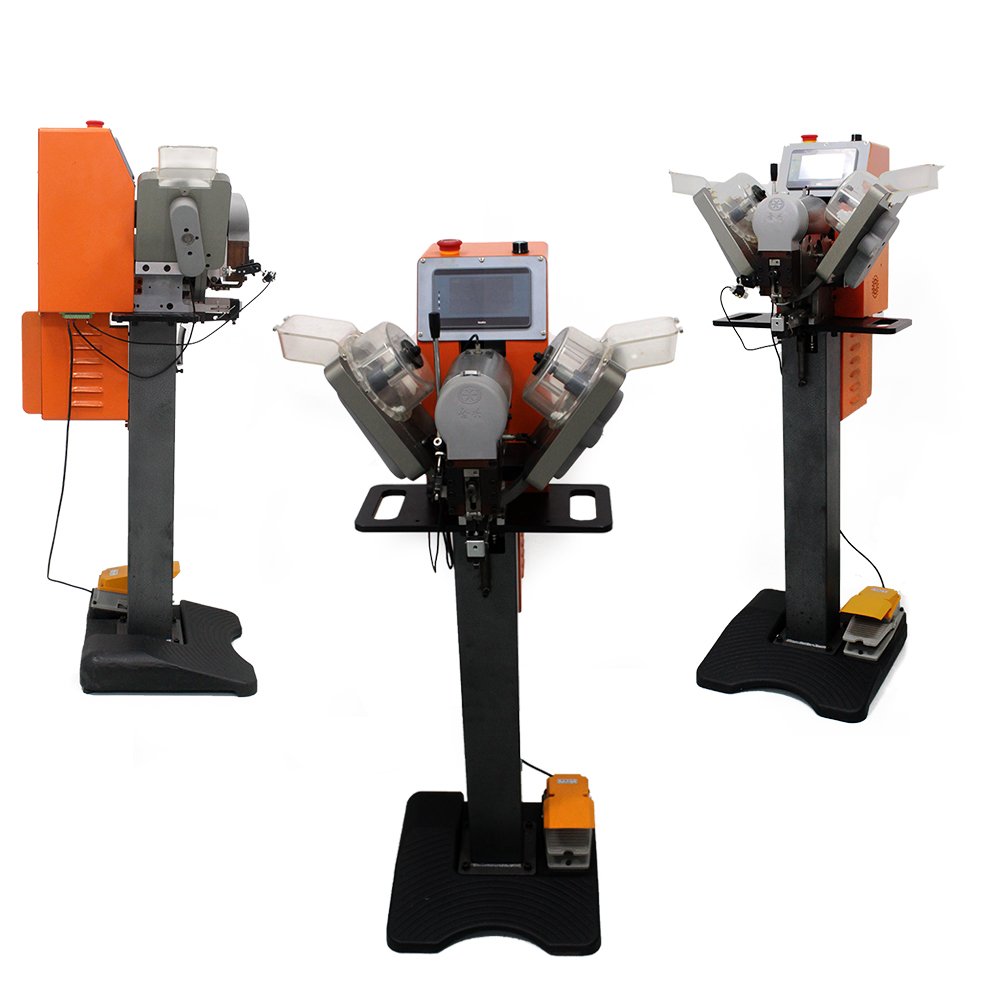 Hot sale CE Verified Fully Automatic Snap Button Machine Unlimited Plastic Press Buttons Fastening Attach Machine Garments