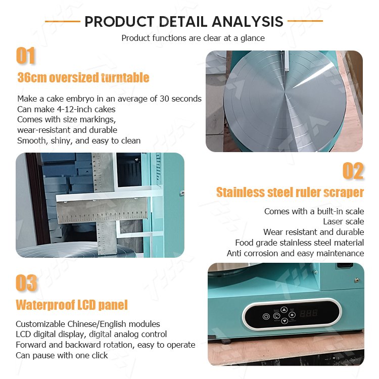 commercial automatic cake plastering cream coating filling frosting making spreading machine cake icing decorating machine