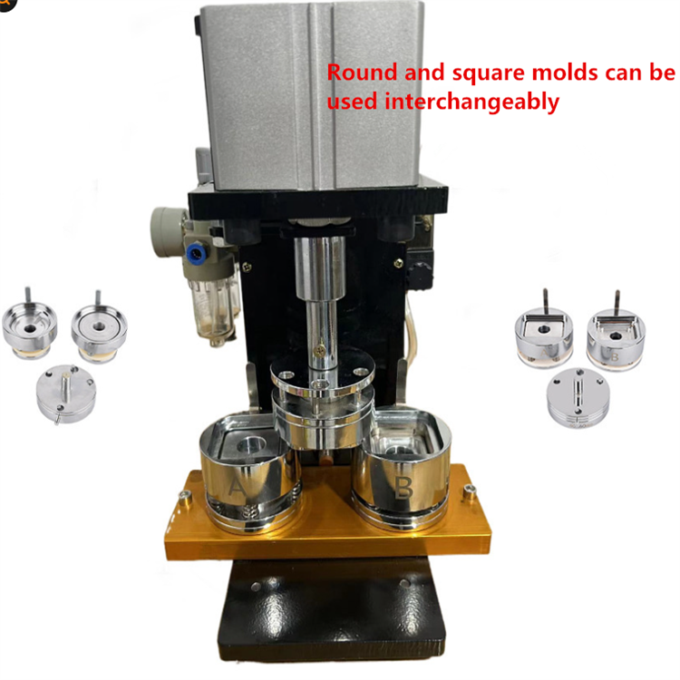wendy pneumatic electric square /round refrigerator magnet button machine fridge magnet button badge making machine