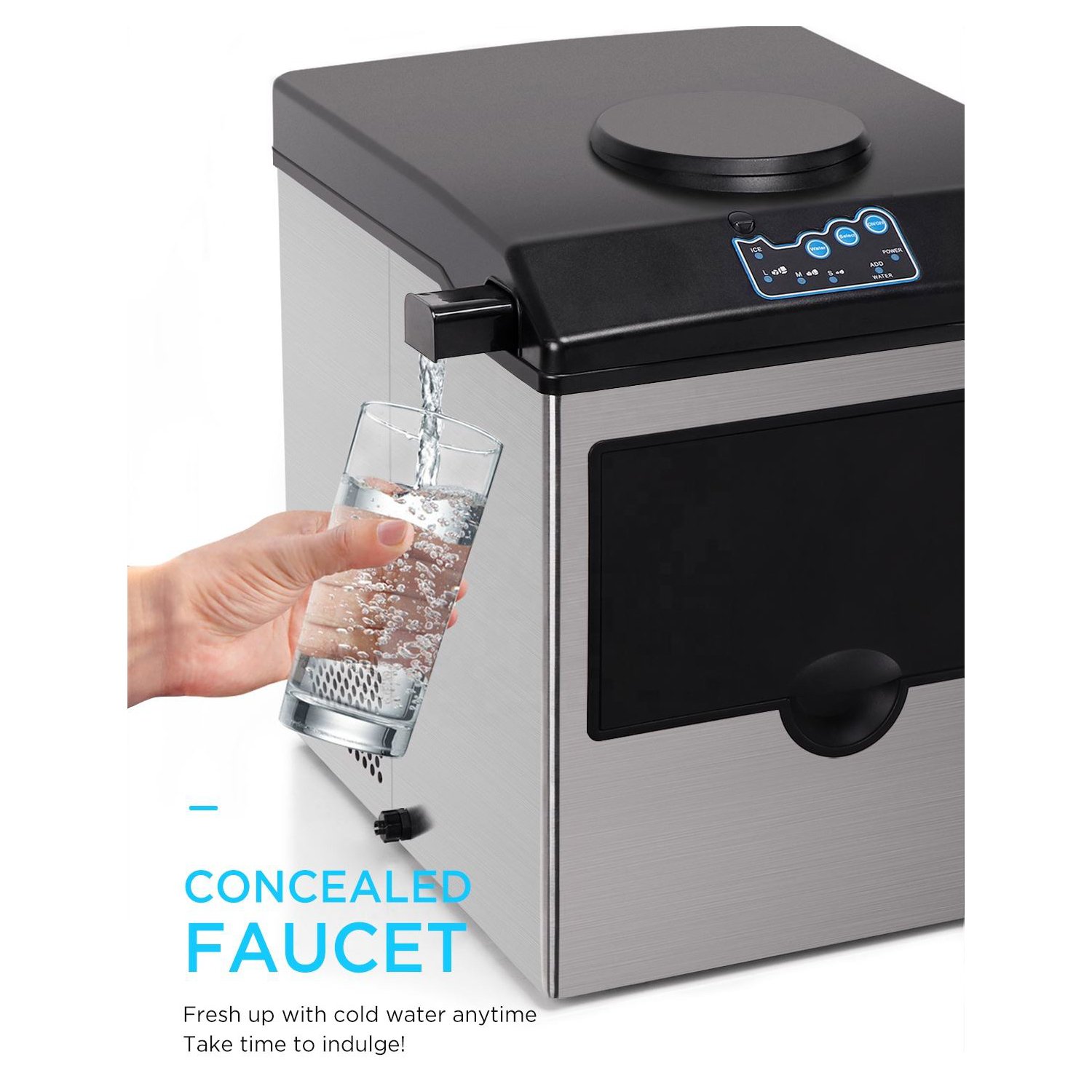 Ice Block Making Machine 25kg Automatic Countertop Nugget Small Portable Ice Maker Machine For Business Commercial Home Price