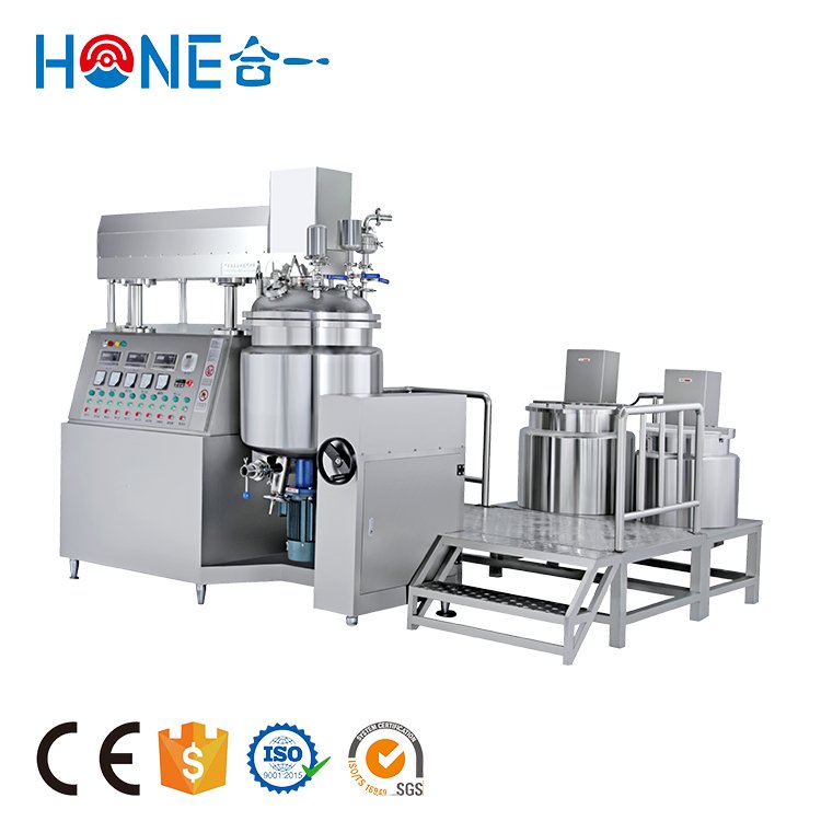 HONE Face cream gel lotion homogeneous mixing vacuum emulsifying mixer cosmetic cream making machine