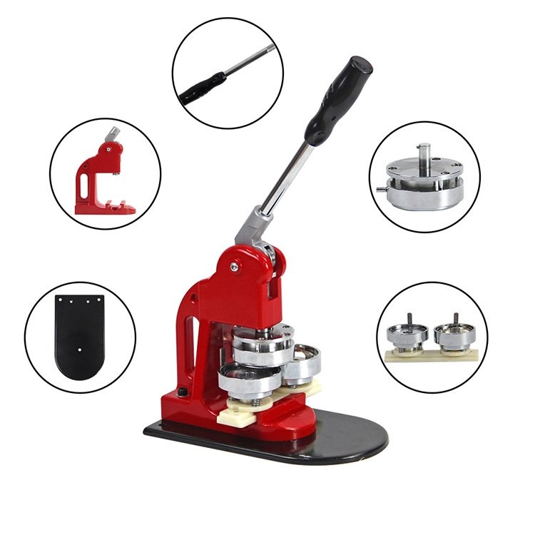 Vesub All Sizes Free Accessories Pin Badge Making Machine Button Printing machine Manual Badge Press Marking Machine