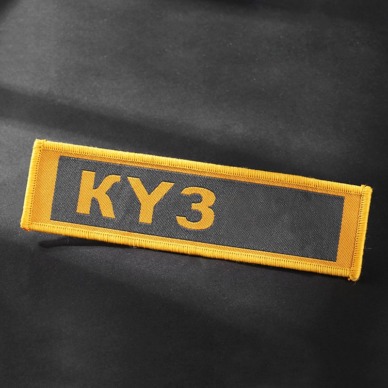 custom clothing machine embroidery emblems/name tag / square /woven school badges