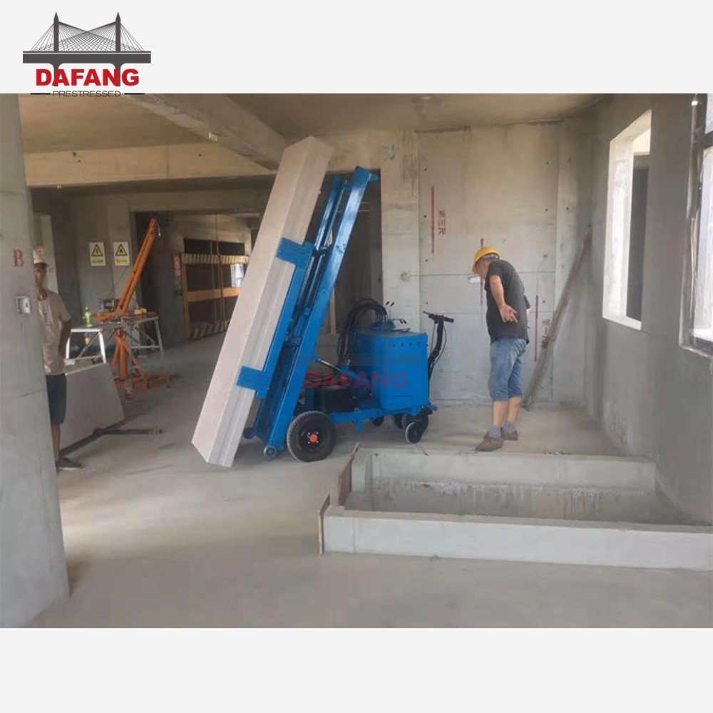 Concrete partition wall panel installation machinery concrete slab installation machinery