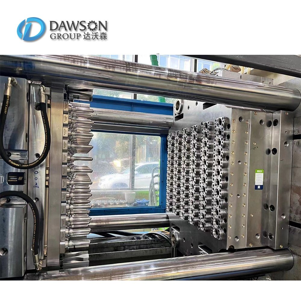 Mineral Water Bottle Wide Neck Jar Making 2-step Forming PET Preform Injection Molding Machine