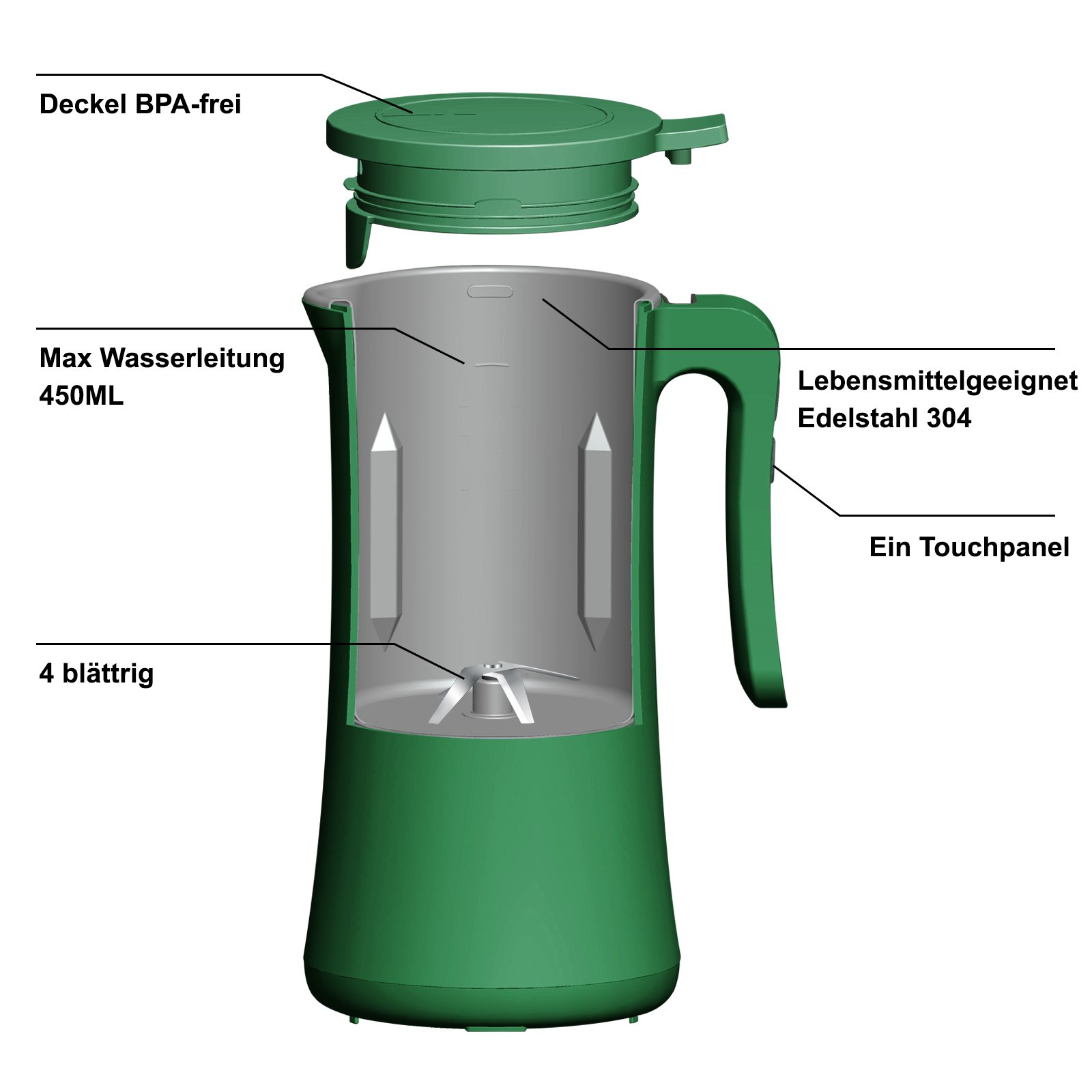 Soybean milk machine Mini soy milk maker For 1 person