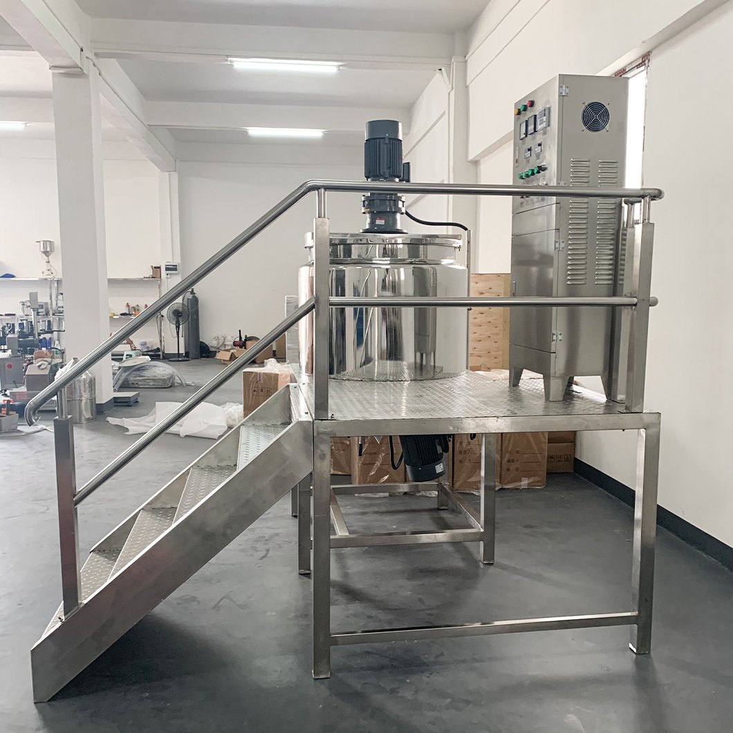 100-5000L liquid soap making machine for shampoo shower gel detergent production line with high shear homogenizer