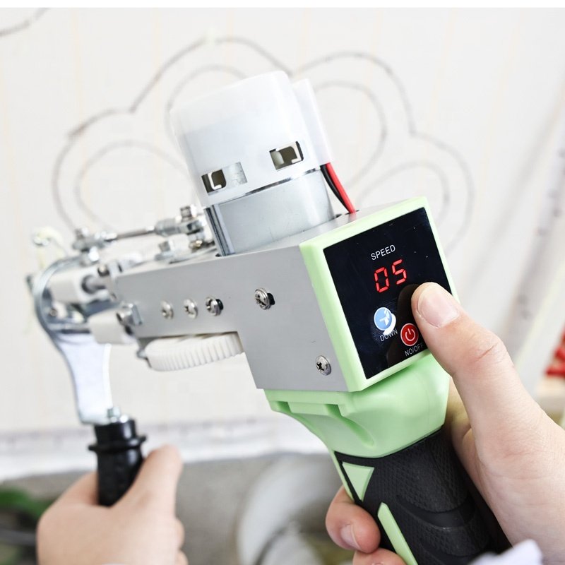 New High Quality Carpet Gun Tufting Kit Weaving Machine Manual 2-In-1 Cnc Display Adjusting Speed Tufting Gun
