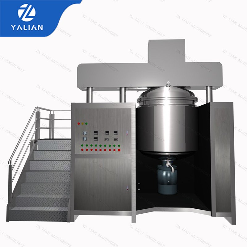 1000l 1t cosmetics bath body cream product fixed emulsifier high speed homogenizer vacuum emulsifying mixer