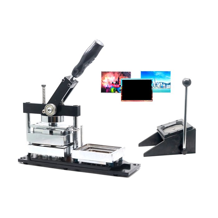 low cost Rectangular Shape Button Badge Making Machine for sale