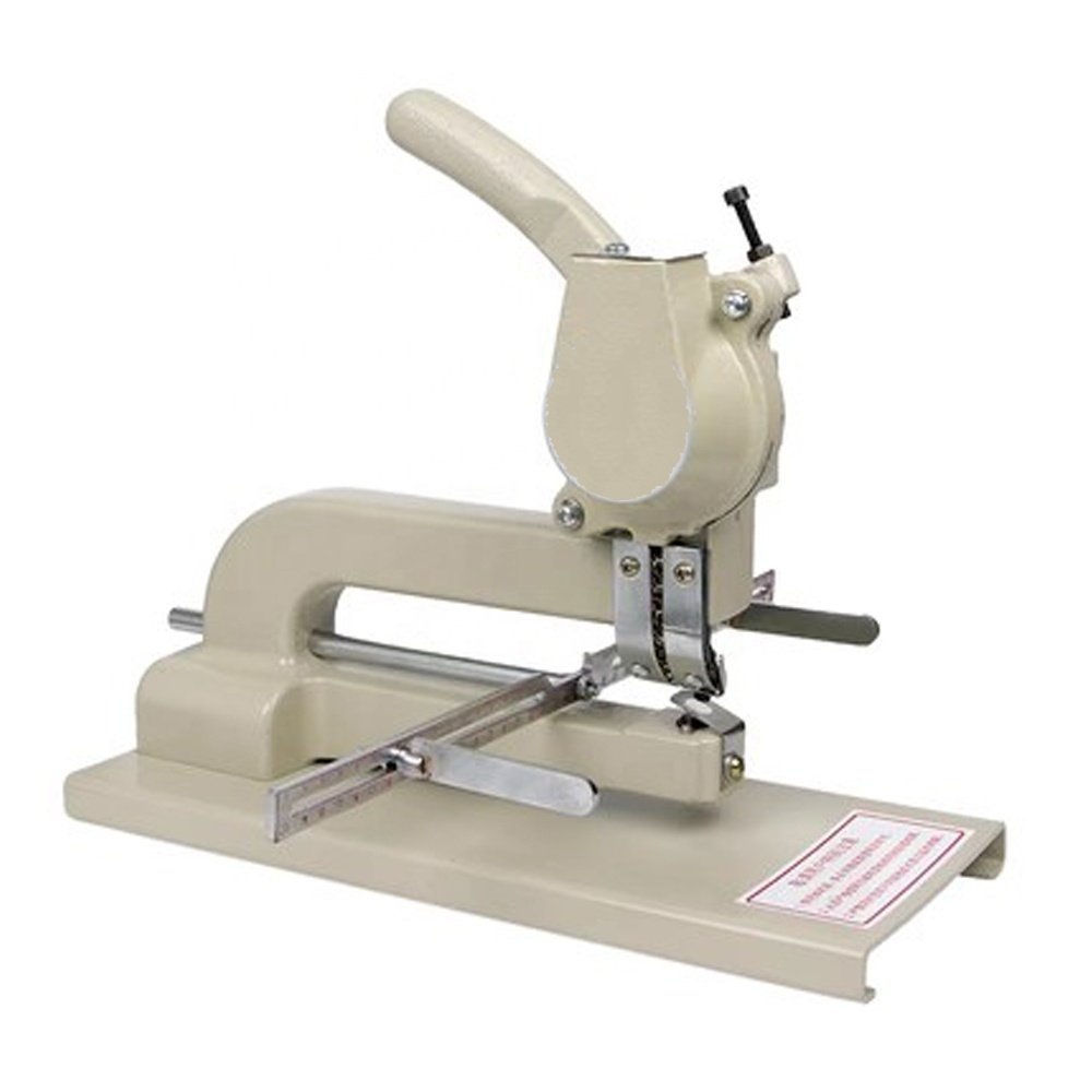 Double head eyelet grommet punch machine for paper bags
