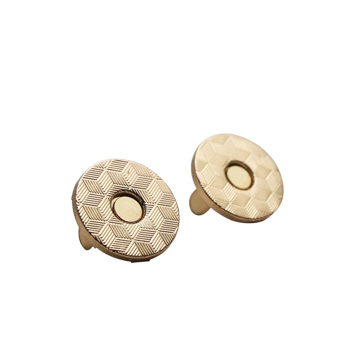 Slim Copper Magnetic button for handbag Golden 18mm Full-lid Metal snaps for purse and clothes