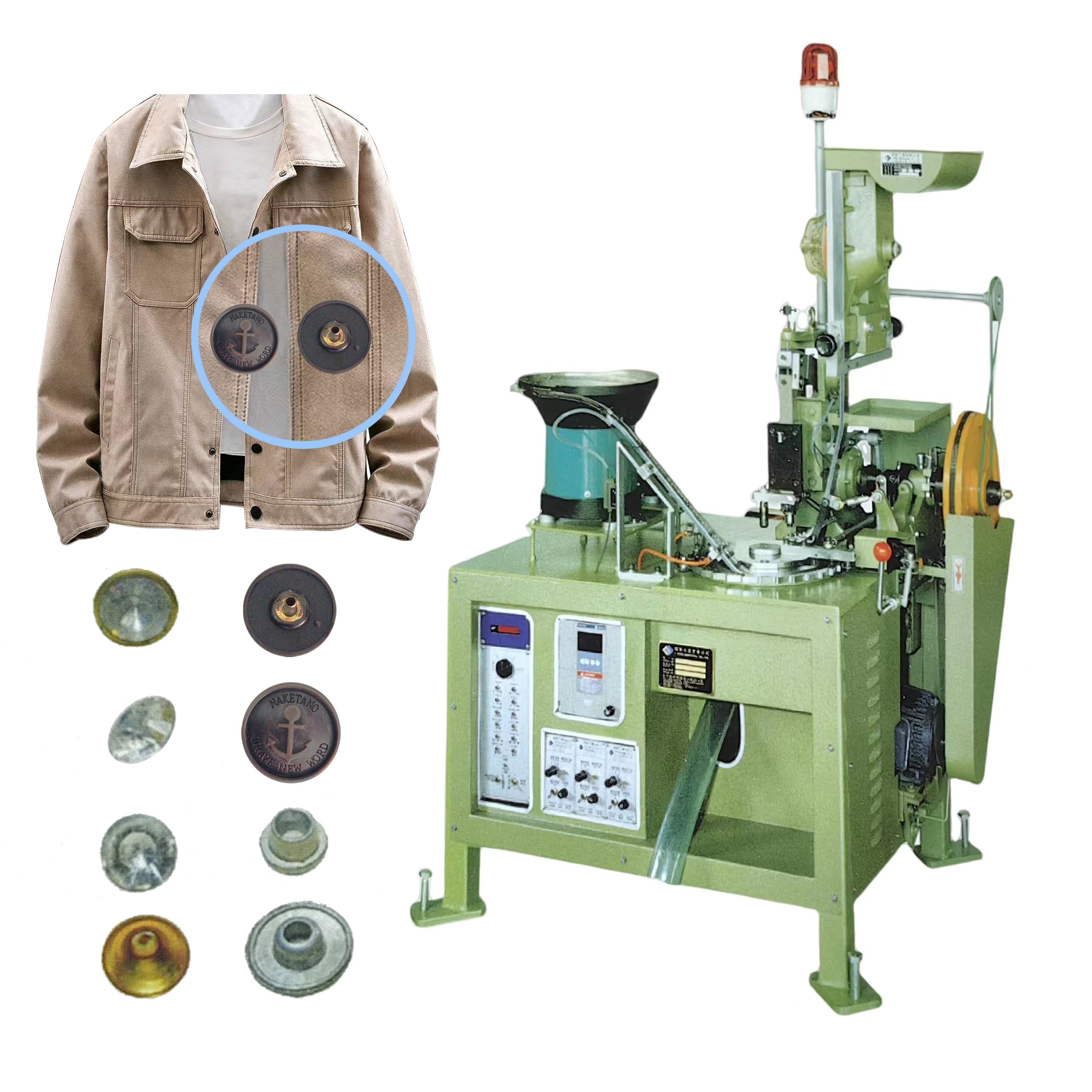 Hot sale Automatic jeans button making machine