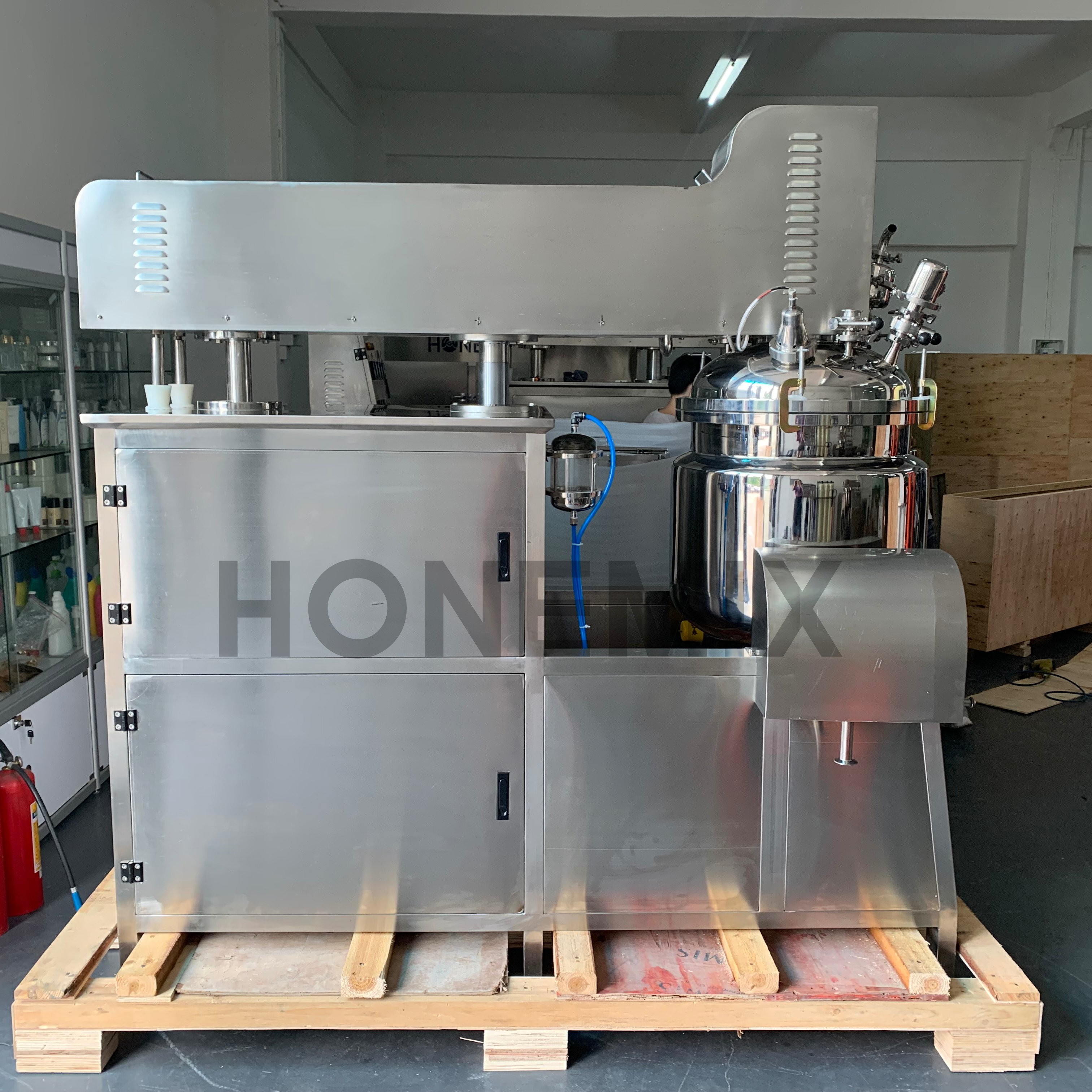 Hone Lotion Skin Care Making Machine Cosmetic Mixing Equipment Vacuum Mixing Machine Homogenizer Mixer Machine