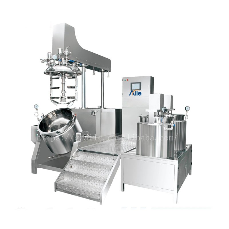 Aile cosmetic making machine gel vacuum homogenizer face cream emulsifier mixer machine vacuum mixer