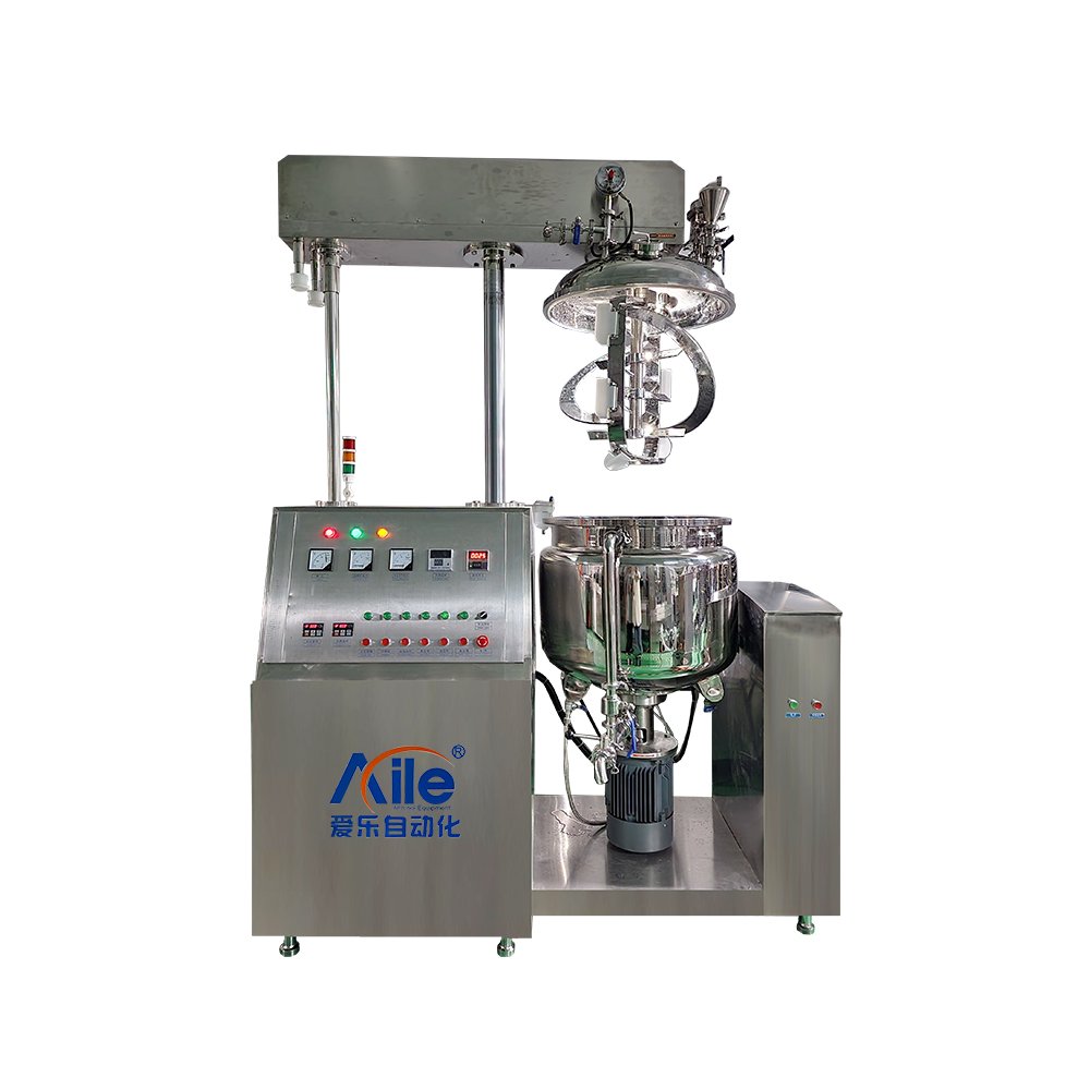 Aile cosmetic making machine gel vacuum homogenizer face cream emulsifier mixer machine vacuum mixer