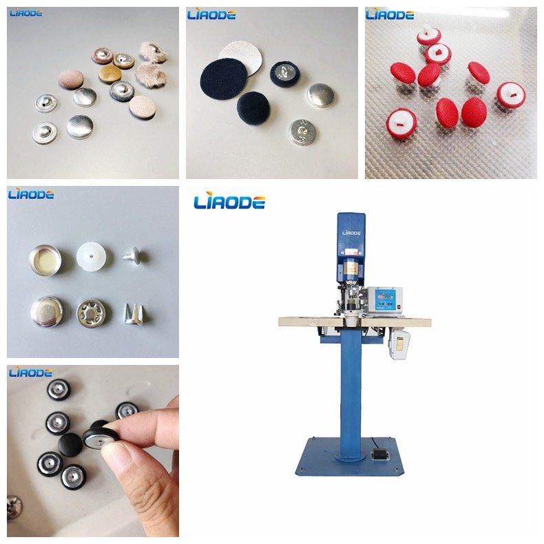 Semi Auto Upholstery Sofa fabric self covered button making machine for garment button and buckles