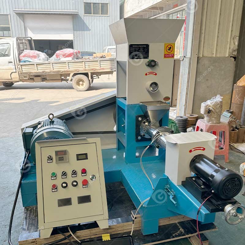 Small Floating Fish 1 Mm Single Screw Feed Extruder Pellet Mill Machine 10 Ton per Hour to Make Animal Food